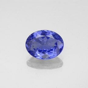 Tanzanita azul natural 1,89ct, corte oval, VVS