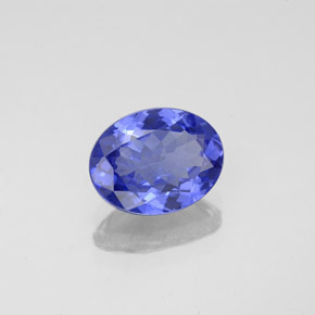 Tanzanita azul natural 1,89ct, corte oval, VVS