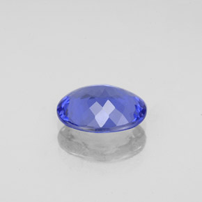Tanzanita azul natural 1,89ct, corte oval, VVS