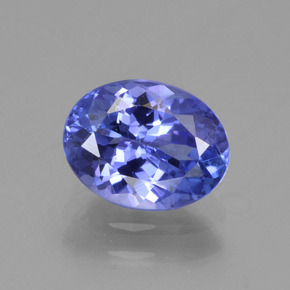 Tanzanita azul natural 1,62ct, corte oval, VVS-VS