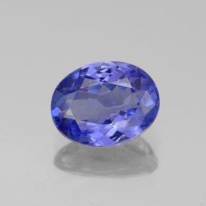 Tanzanita azul natural 1,46ct, corte oval, VVS-VS