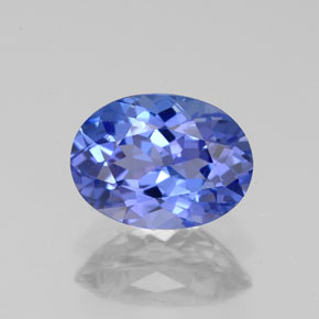 Tanzanita azul natural 1,52ct, corte oval, VVS