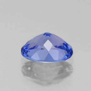 Tanzanita azul natural 1,52ct, corte oval, VVS