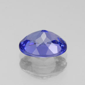 Tanzanita azul natural 1,54ct, corte oval, VVS