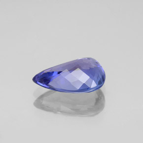 Tanzanita azul natural 2,15ct, formato de pêra, VVS