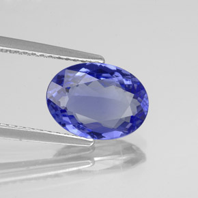 Tanzanita azul natural 2,34ct, corte oval, VS