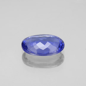 Tanzanita azul natural 2,34ct, corte oval, VS