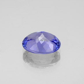Tanzanita azul natural 2,56ct, corte oval, VVS