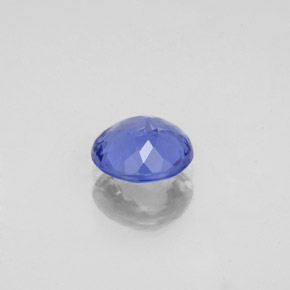 Tanzanita azul natural 1,18ct, corte redondo, VVS-VS