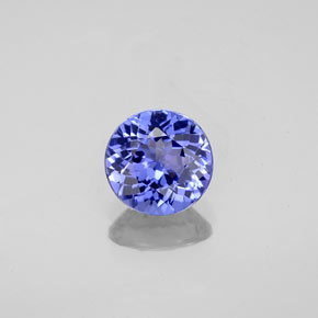 Tanzanita azul natural 1,15ct, corte redondo, VVS