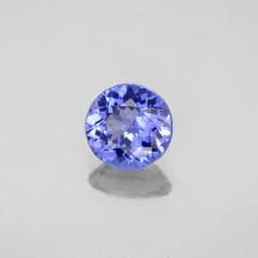 Tanzanita azul natural 1,15ct, corte redondo, VVS