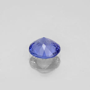 Tanzanita azul natural 1,15ct, corte redondo, VVS