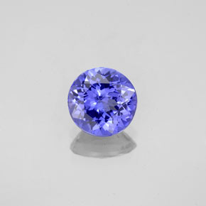 Tanzanita azul natural 1,11ct, corte redondo, VS