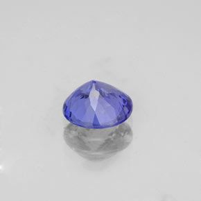 Tanzanita azul natural 1,11ct, corte redondo, VS