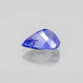 Tanzanita azul natural 1,41ct, formato de pêra, VS