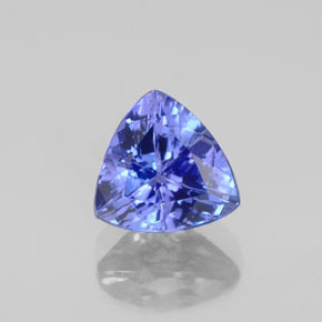 Tanzanita azul natural 1,24ct, trillion, VVS