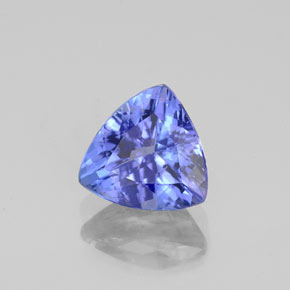 Tanzanita azul natural 1,24ct, trillion, VVS