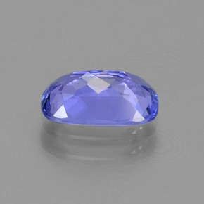 Tanzanita azul natural 1,17ct, almofada cortada, VS