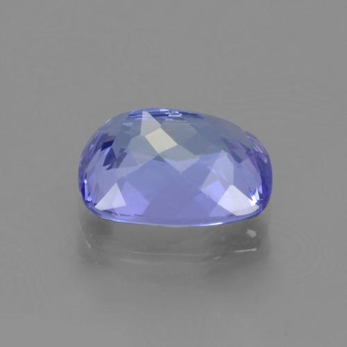 Tanzanita azul natural 1,71ct, almofada cortada, VVS-VS