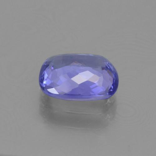 Tanzanita azul natural 1,22ct, almofada cortada, VVS-VS