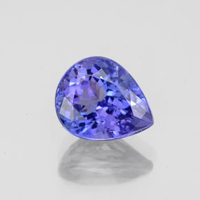 Tanzanita azul natural 2,19ct, formato de pêra, VVS-VS