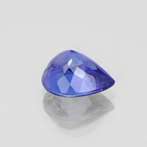 Tanzanita azul natural 2,19ct, formato de pêra, VVS-VS