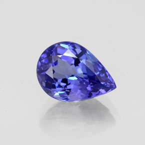 Tanzanita azul natural 2,46ct, formato de pêra, VVS