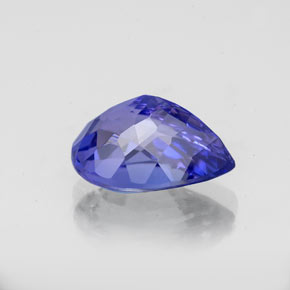 Tanzanita azul natural 2,46ct, formato de pêra, VVS