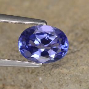 Tanzanita azul natural 1,39ct, corte oval, VS-SI