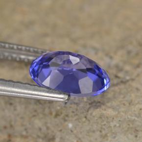 Tanzanita azul natural 1,39ct, corte oval, VS-SI