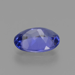 Tanzanita azul natural 1,26ct, corte oval, VVS-VS