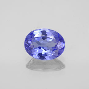 Tanzanita azul natural 1,46ct, corte oval, VVS
