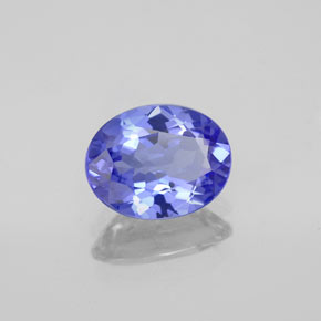 Tanzanita azul natural 1,46ct, corte oval, VVS