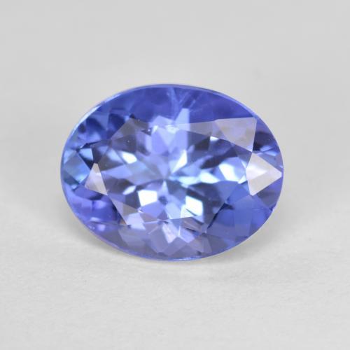 Tanzanita azul natural 1,43ct, corte oval, VS-SI