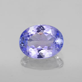 Tanzanita azul natural 1,66ct, corte oval, VS