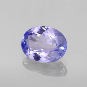 Tanzanita azul natural 1,66ct, corte oval, VS