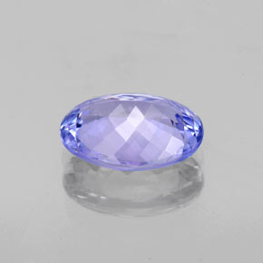 Tanzanita azul natural 1,66ct, corte oval, VS