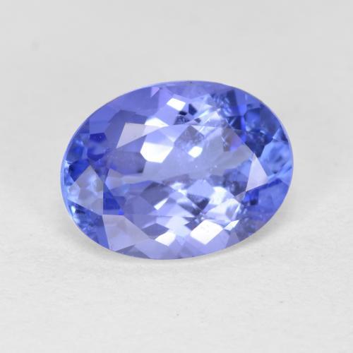 Tanzanita azul natural 1,46ct, corte oval, SI