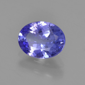 Tanzanita azul natural 1,32ct, corte oval, VS