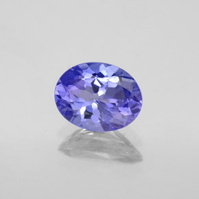Tanzanita azul natural 1,25ct, corte oval, VVS