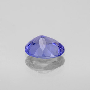 Tanzanita azul natural 1,25ct, corte oval, VVS
