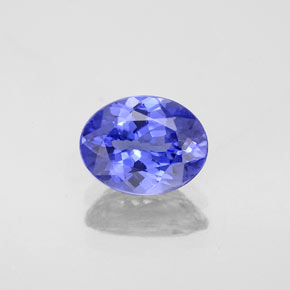 Tanzanita azul natural 1,48ct, corte oval, VVS