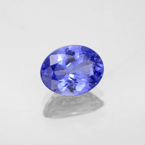 Tanzanita azul natural 1,48ct, corte oval, VVS