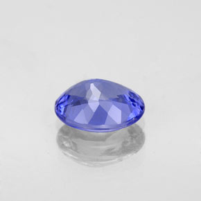 Tanzanita azul natural 1,48ct, corte oval, VVS