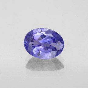 Tanzanita azul natural 1,43ct, corte oval, VVS