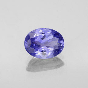 Tanzanita azul natural 1,43ct, corte oval, VVS