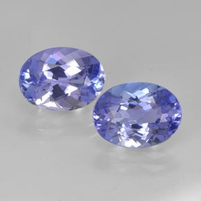 Pedras preciosas de tanzanita azul natural de 3,32 ct, corte oval, VVS