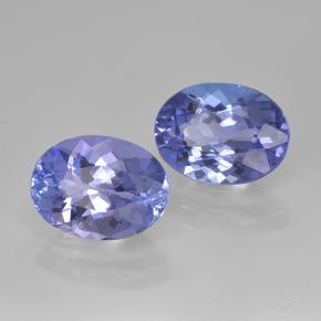 Pedras preciosas de tanzanita azul natural de 3,32 ct, corte oval, VVS