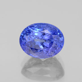 Tanzanita azul natural 2,62ct, corte oval, SI
