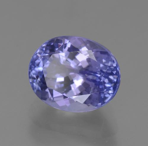 Tanzanita azul natural 2,50ct, corte oval, VS-SI